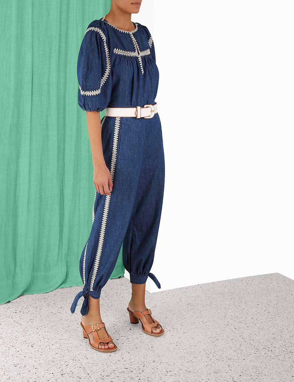 Chintz Denim Harem Pant