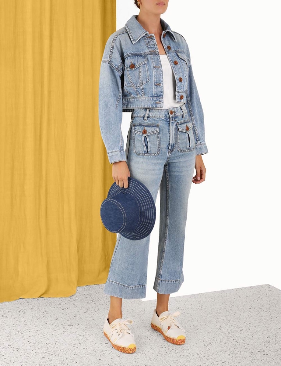 Raie Cropped Flare Jean