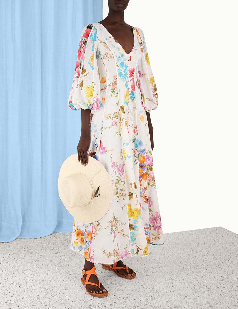 Halcyon Panelled Maxi Dress