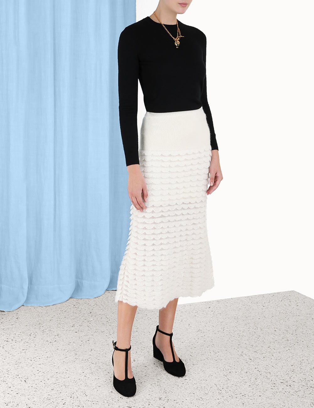 Luminosity Scallop Skirt