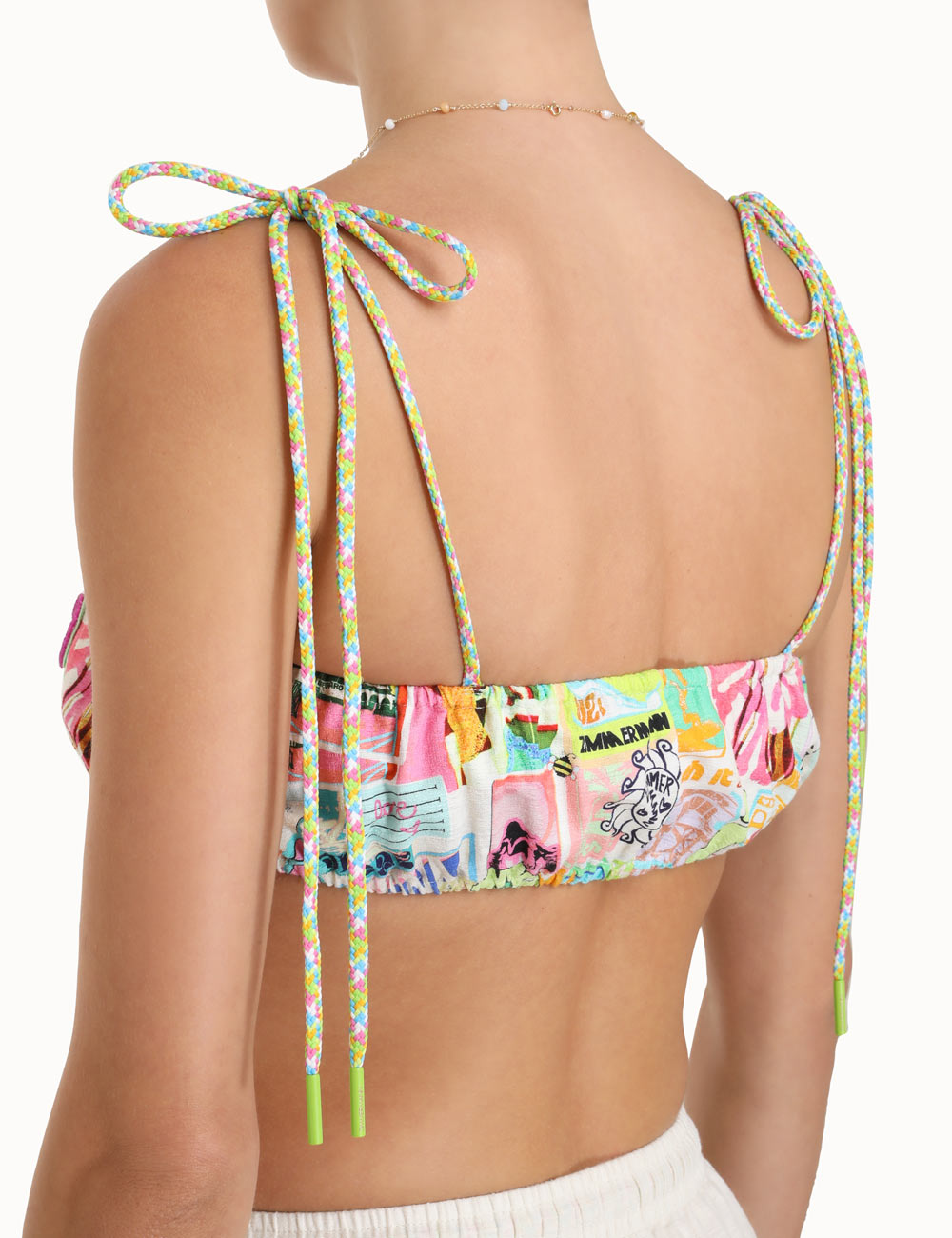 Tiggy Gathered Bandeau Bra