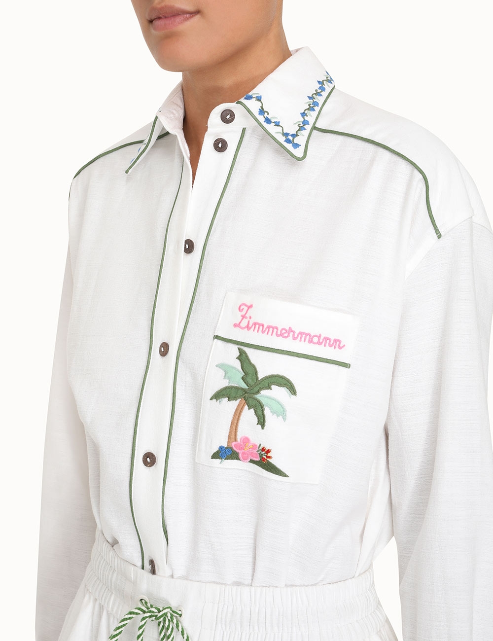 Clover Applique Relaxed Shirt