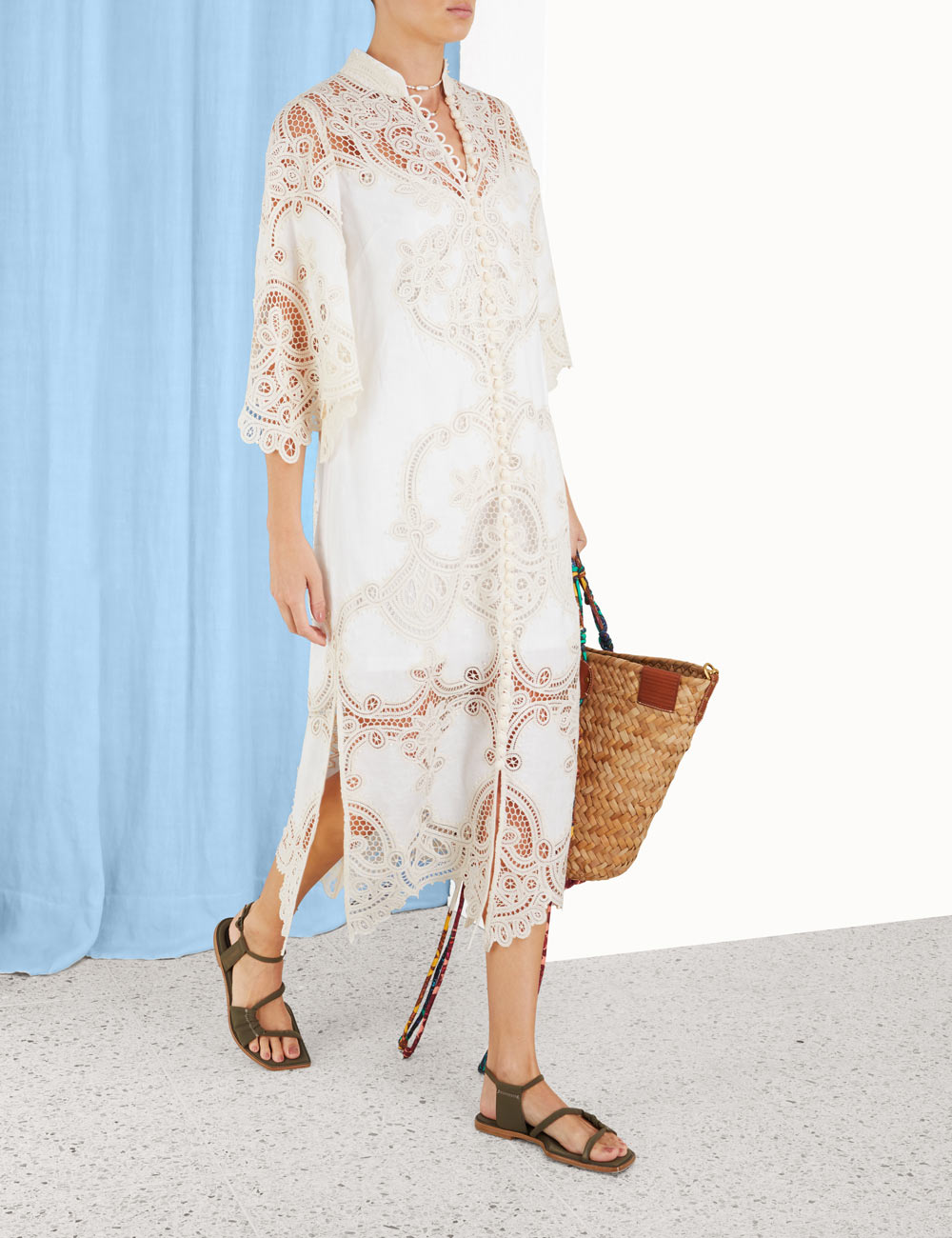 Tiggy Embroidered Shirt Dress