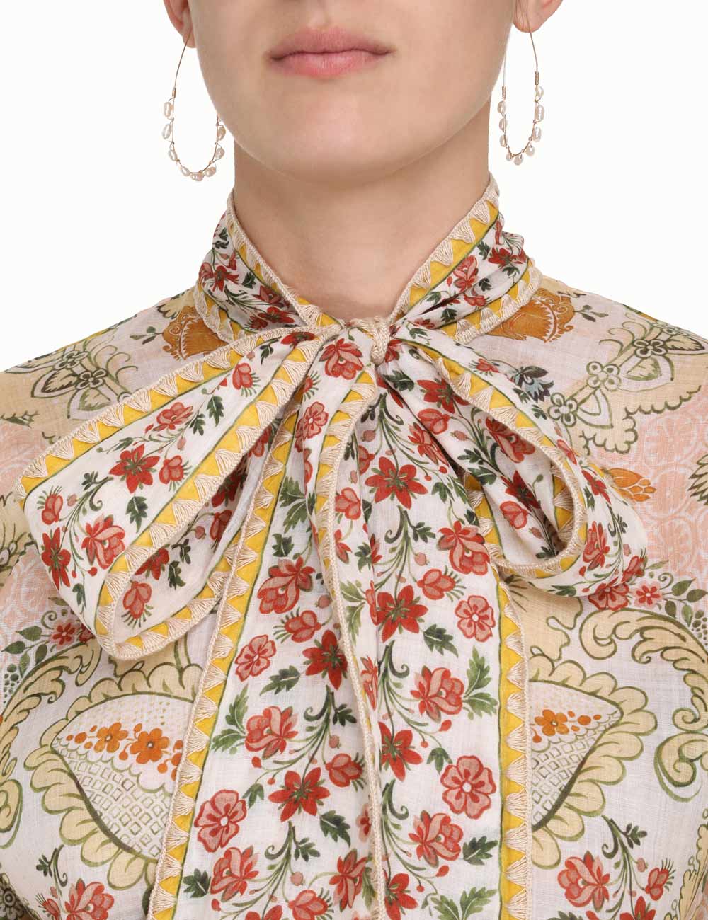 Laurel Tie Neck Blouse 