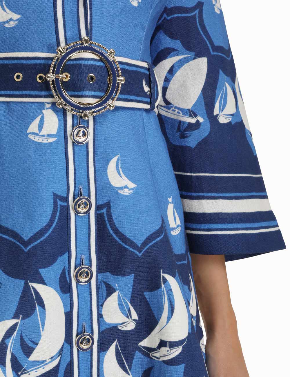 High Tide Mini Shirt Dress