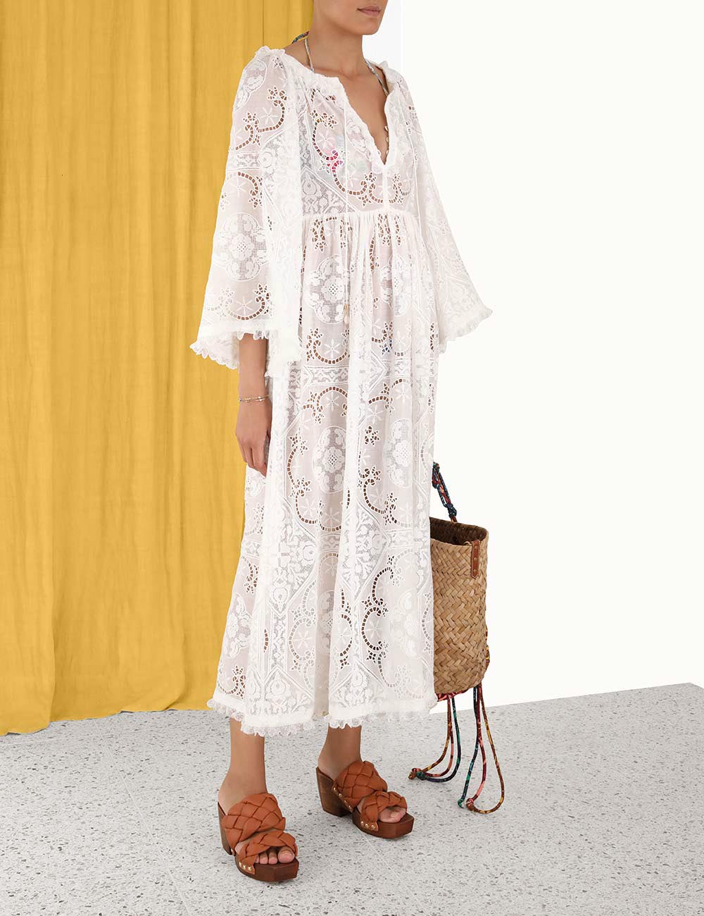 Laurel Wide Sleeve Midi Dress
