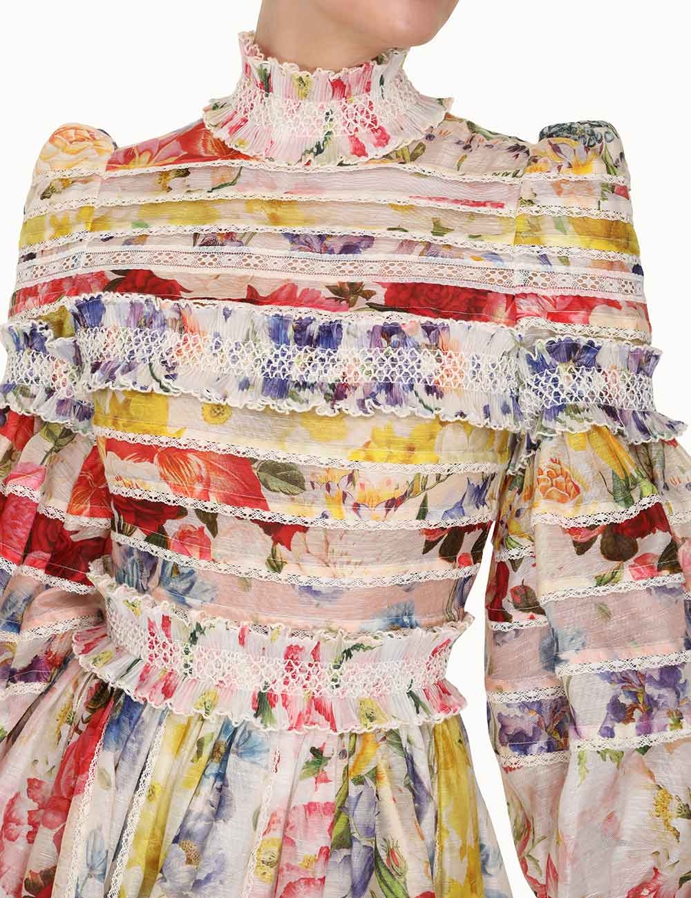 Wonderland Smocked Mini Dress