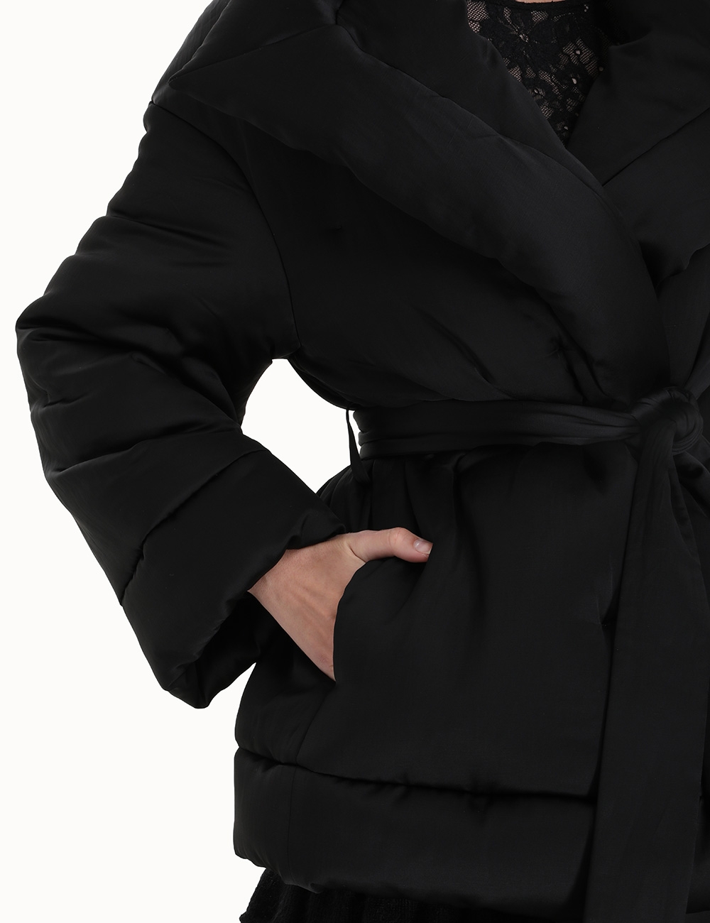 Luminosity Satin Wadded Jacket