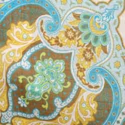Blue Yellow Paisley