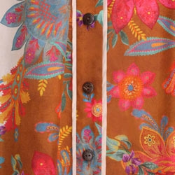 Cream/Brown Floral