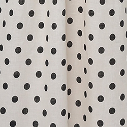 Cream/Black Dot