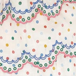 Cream Polka Dot