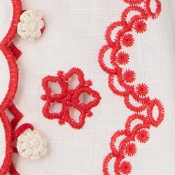 Ivory/Red