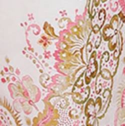 Khaki/Pink Baroque Floral