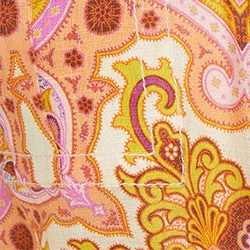 Mustard / Pink Paisley