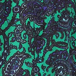 Navy/Green Paisley