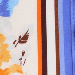 Orange/Blue Floral 