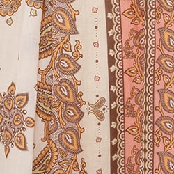 Orange Paisley