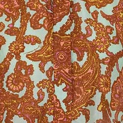Peach/Mint Paisley