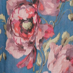 Teal Poppy Floral 