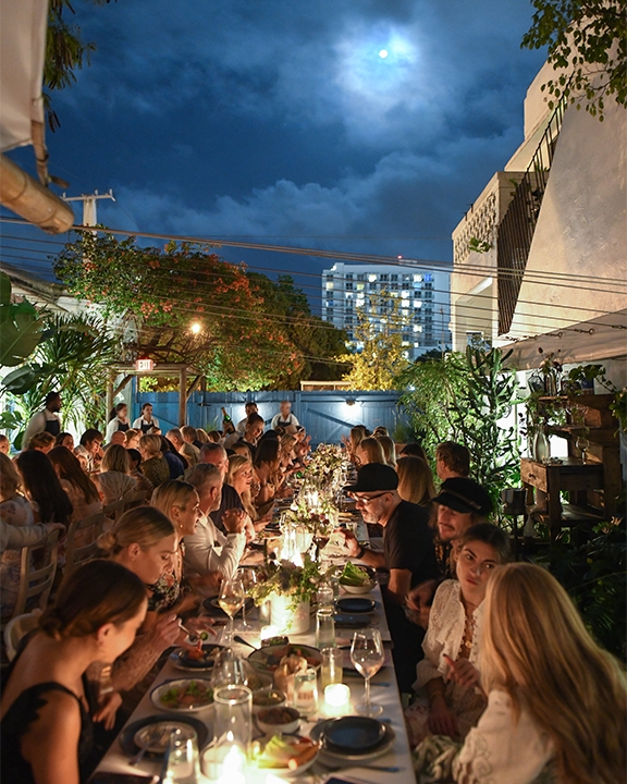 Zimmermann's outdoor Miami dinner 