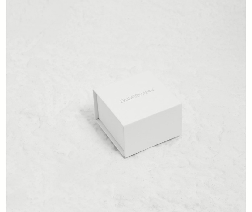 AN IMAGE OF WHITE SMALL JEWELLERY BOX WITH ZIMMERMANN LOGO 