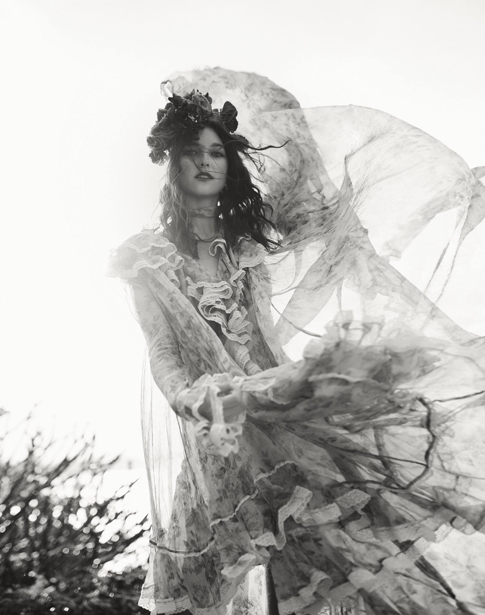 A shot from Harper's Bazaar of our Zimmermann x Bazaar in Bloom 2016