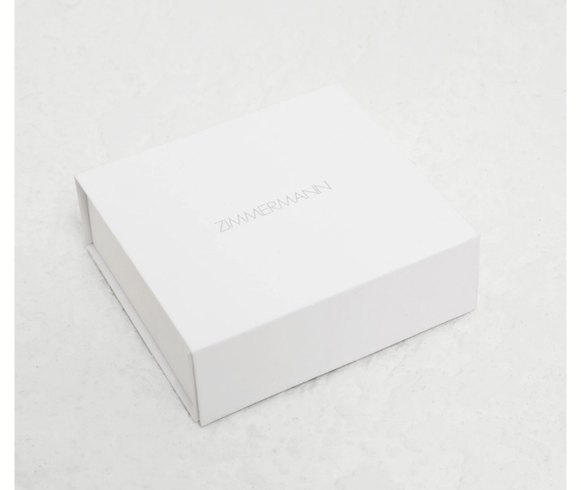 AN IMAGE OF WHITE JEWELLERY BOX WITH ZIMMERMANN LOGO