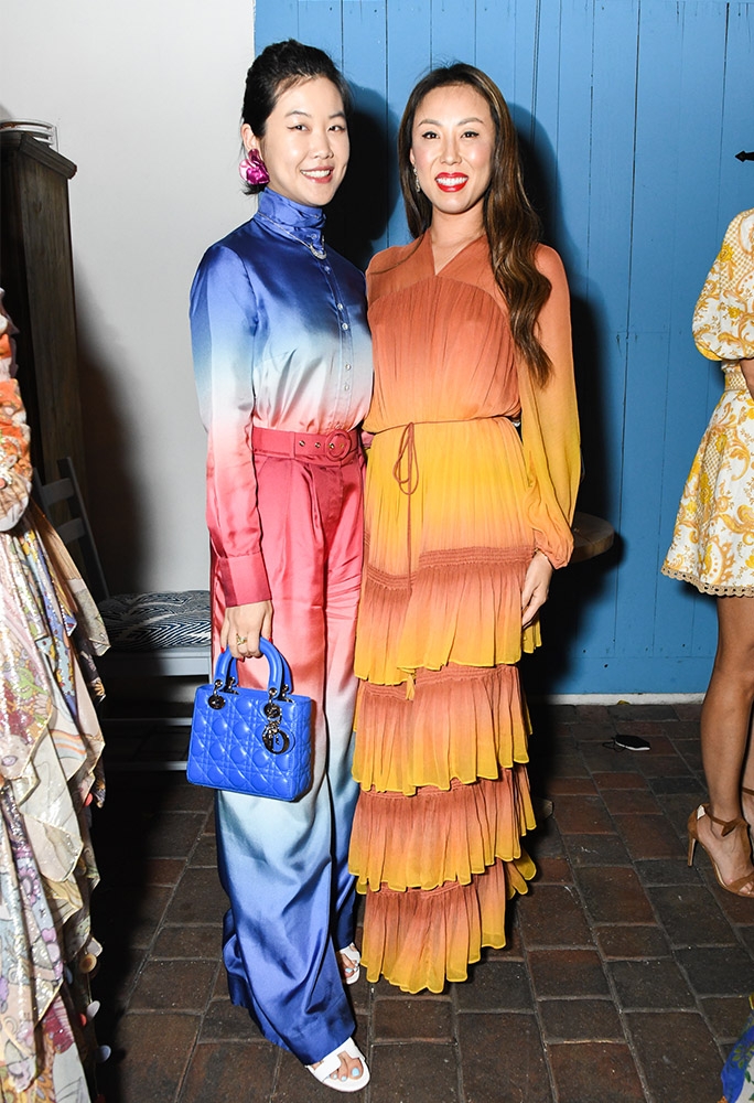 Joanna Yuan Gong and Sue Jin Lee Seth at the Zimmermann Miami dinner 