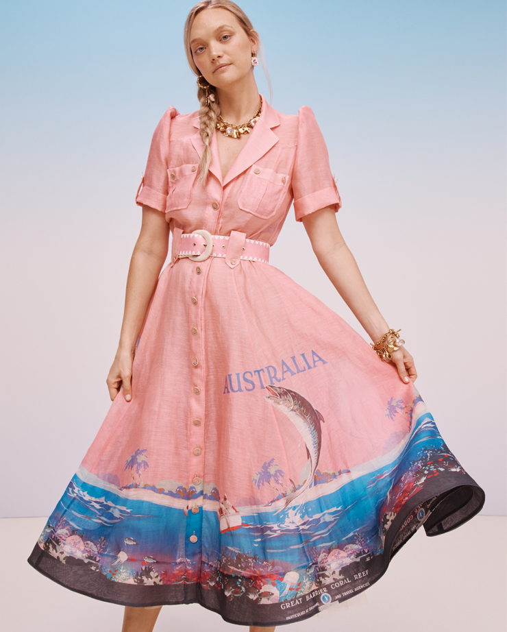 BTS R22: Postcard Shirt Midi Dress 