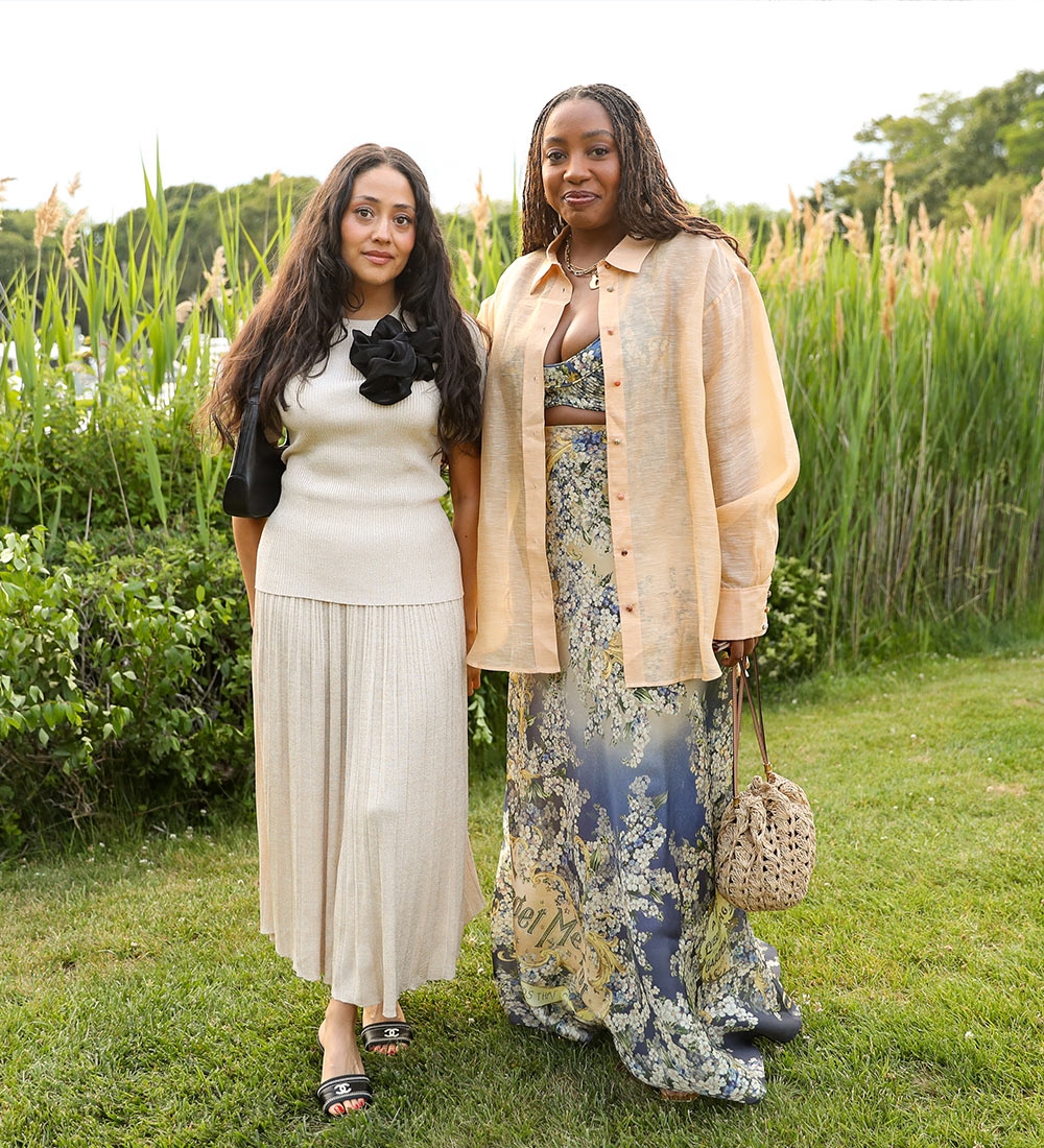 REBECCA ALANIZ AND LINDSAY PEOPLES at our Hamptons Summer Dinner 