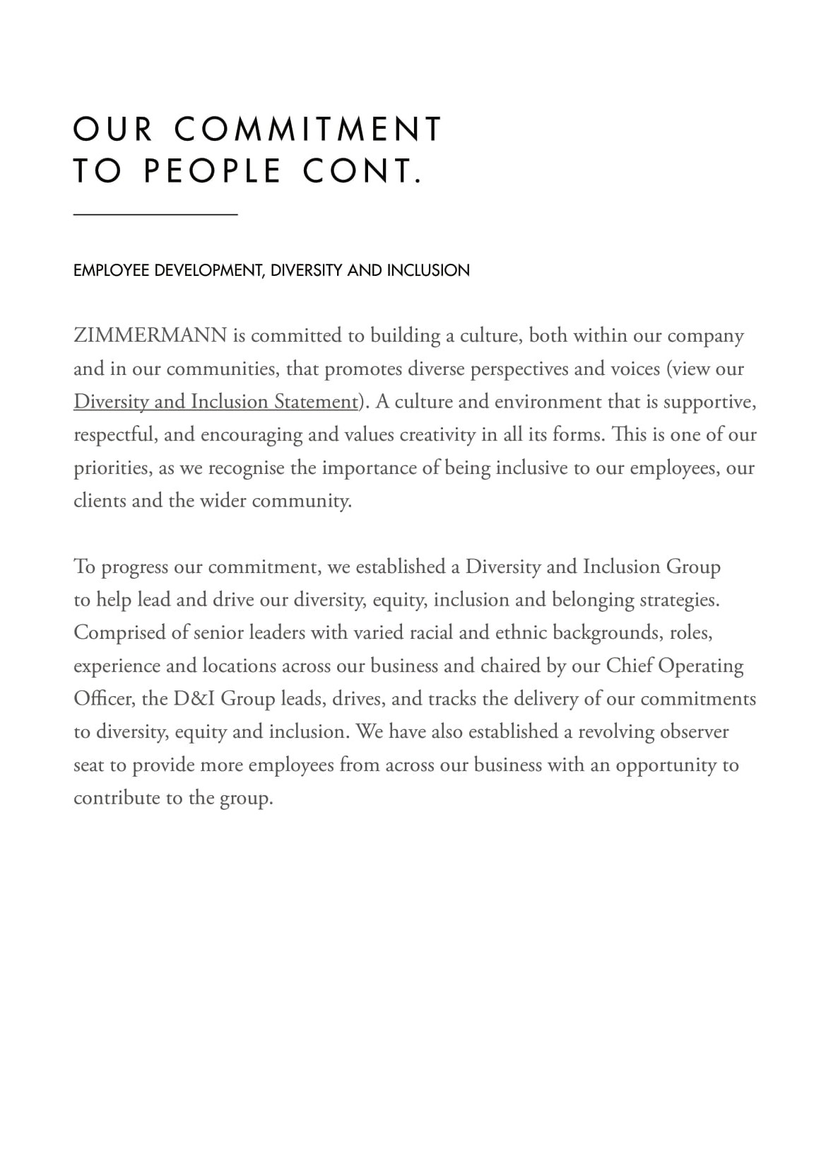 An in-depth report outlining ZIMMERMANNs sustainability progress for 2022.