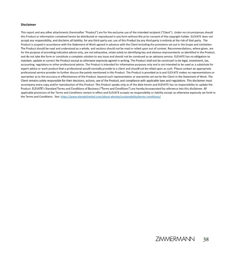 An in-depth report outlining ZIMMERMANNs sustainability progress for 2022.