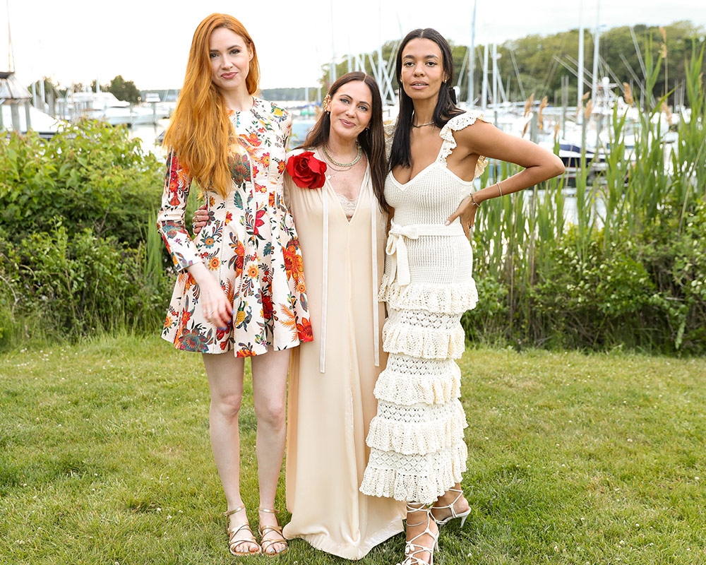 KAREN GILLAN, NICKY ZIMMERMANN AND AURORA JAMES at our Hamptons Summer Dinner 