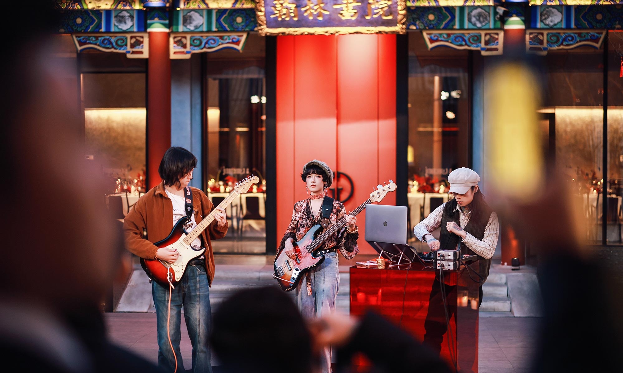 Band playing at the gala dinner hosted by Nicky and Simone Zimmermann in Beijing.