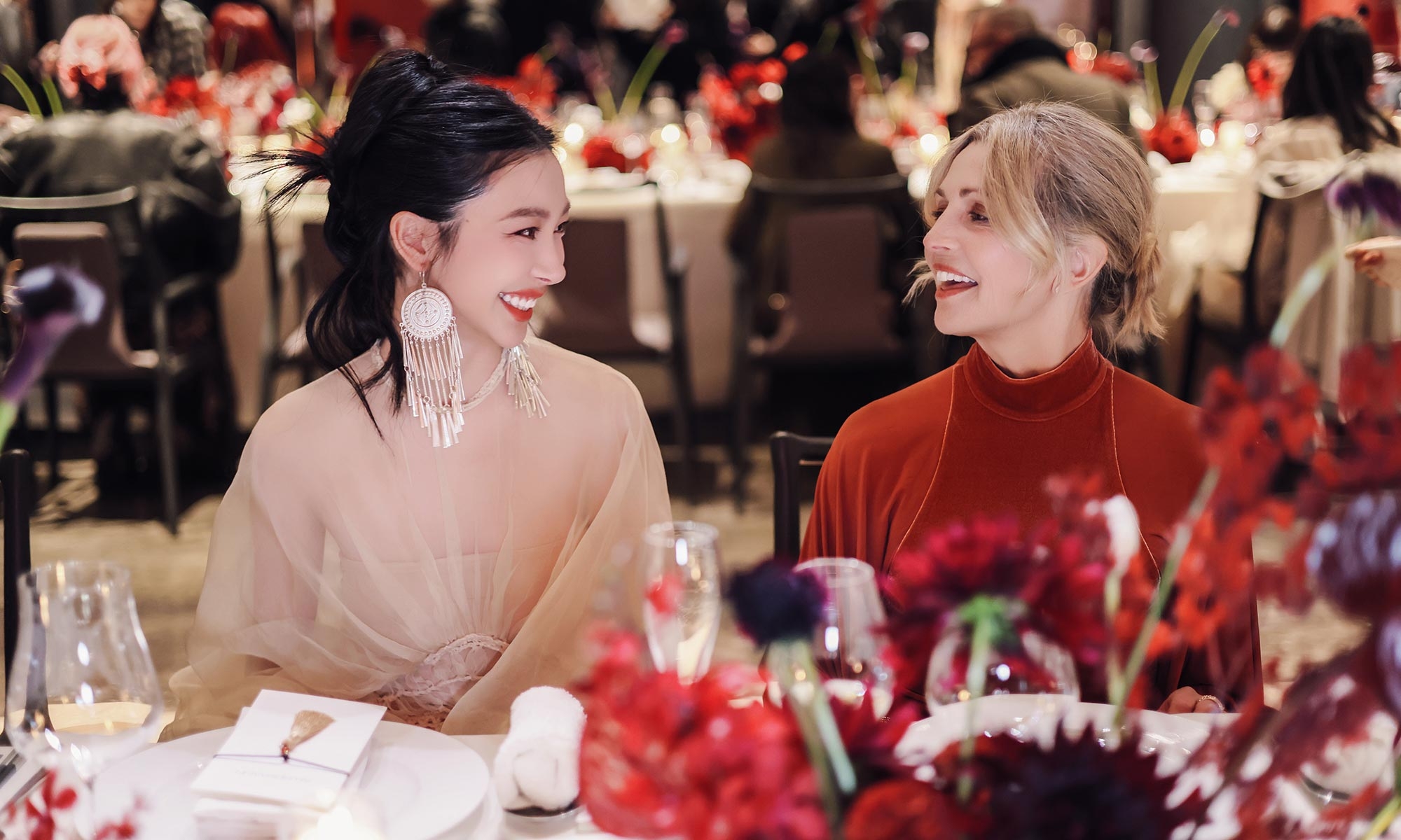 Guests at the Zimmermann gala dinner in Beijing hosted by Nicky and Simone Zimmermann.