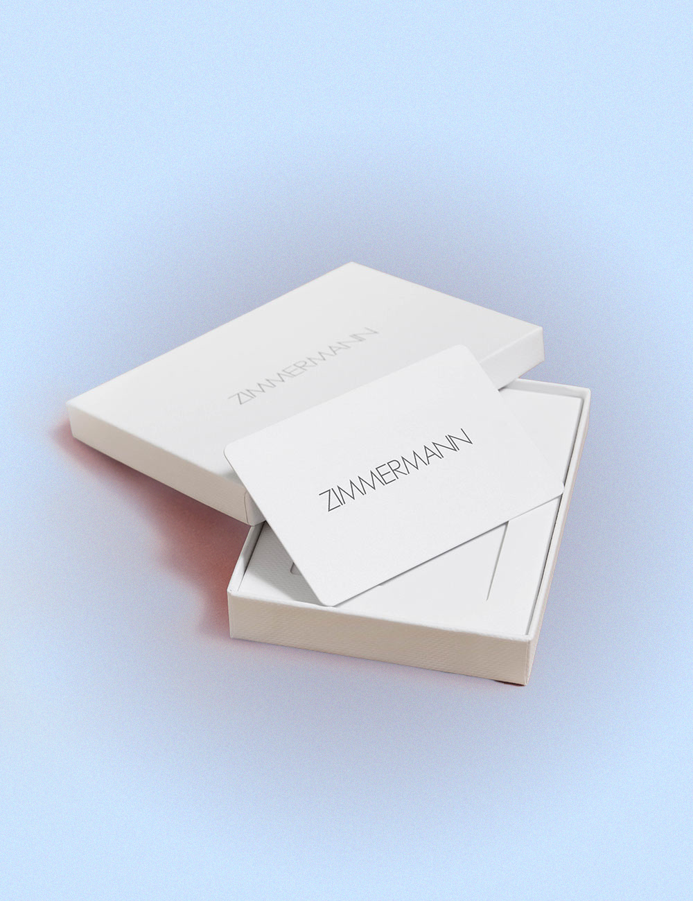 Physical gift cards an illustration of gifts, love hearts and butterflies  