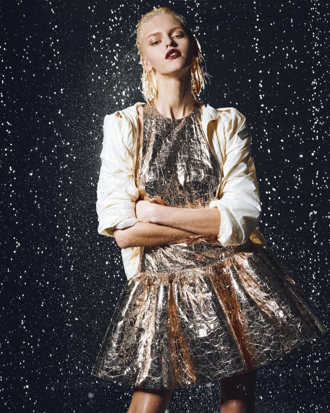 The Coaster Foil Mini Dress as seen in Grazia  