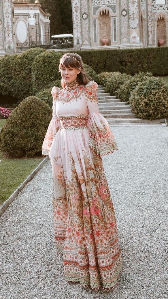 The Kaleidoscope Bell Sleeve Gown as seen on Jenny Cipoletti  