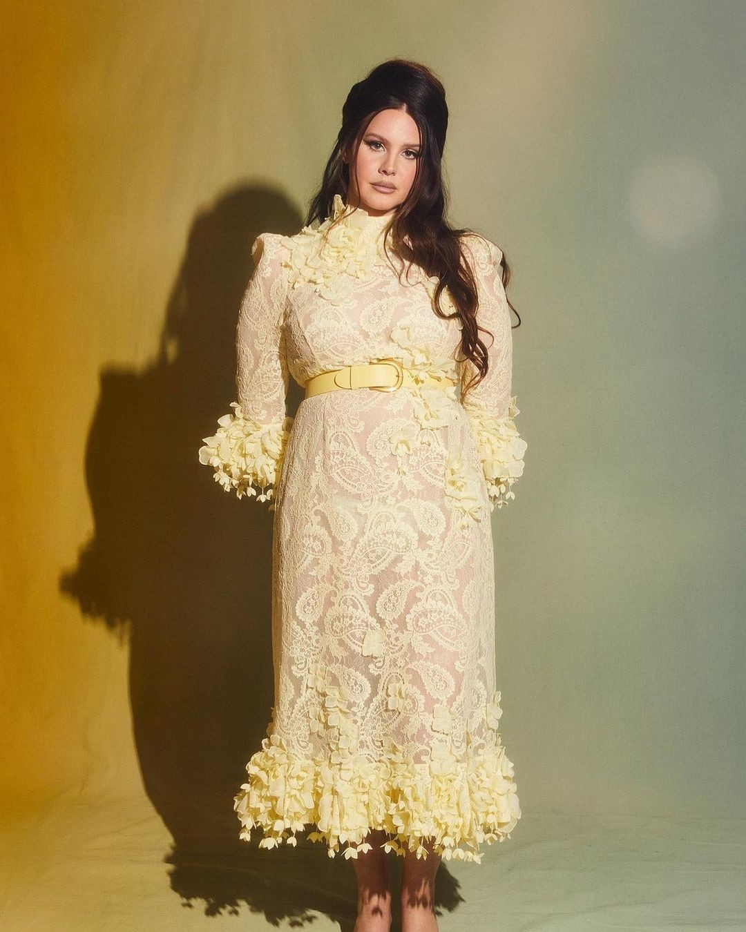 The High Tide Lace Midi Dress as seen on Lana Del Rey 