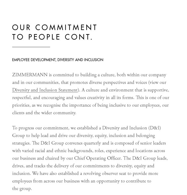 An in-depth report outlining ZIMMERMANNs sustainability progress for 2022.