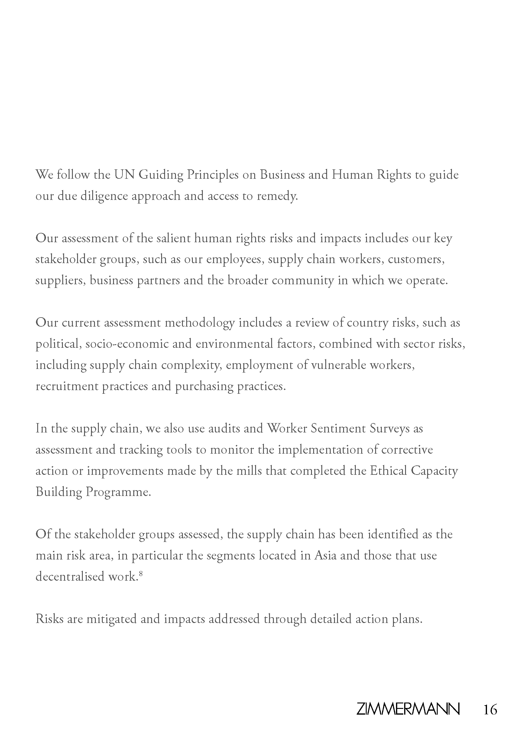 An in-depth report outlining ZIMMERMANNs sustainability progress for 2022.