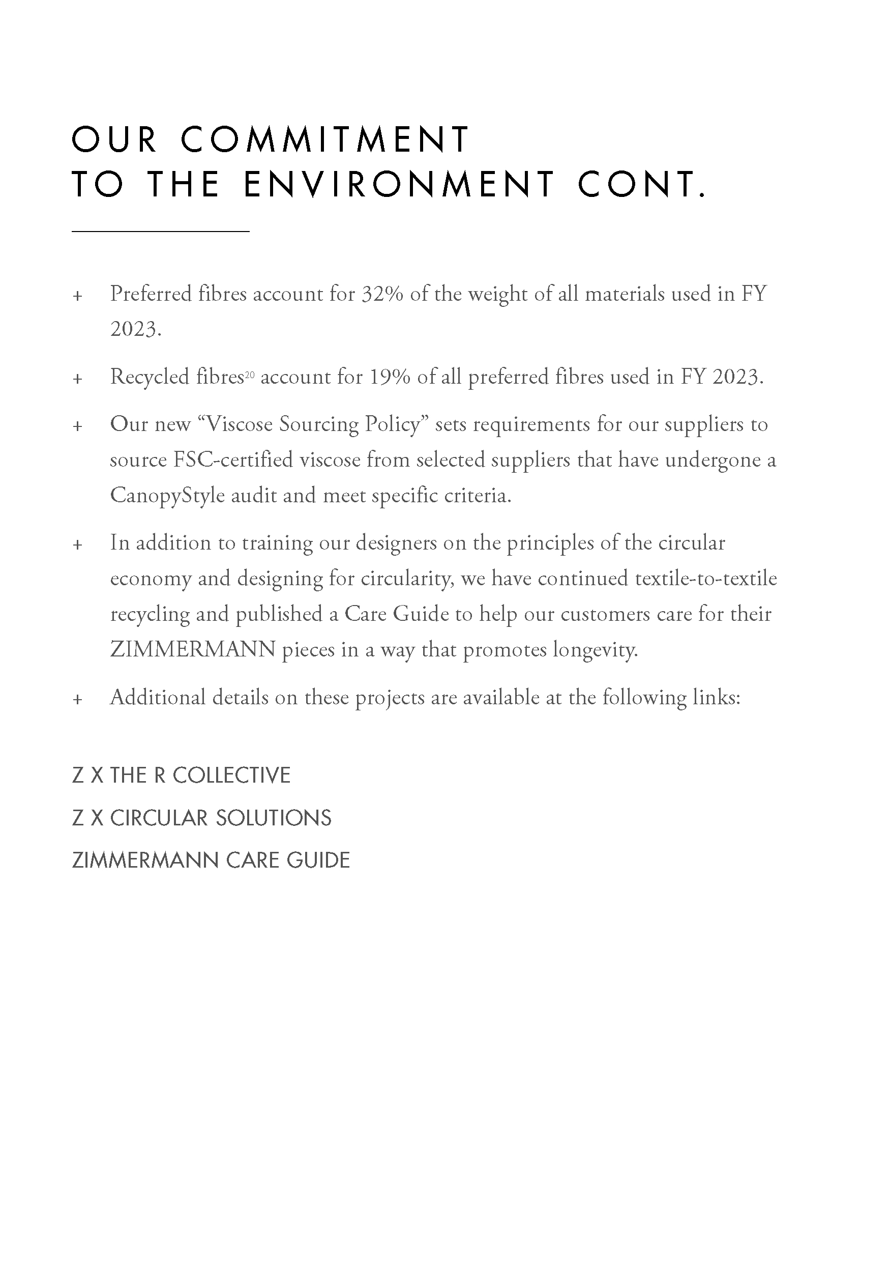 An in-depth report outlining ZIMMERMANNs sustainability progress for 2022.