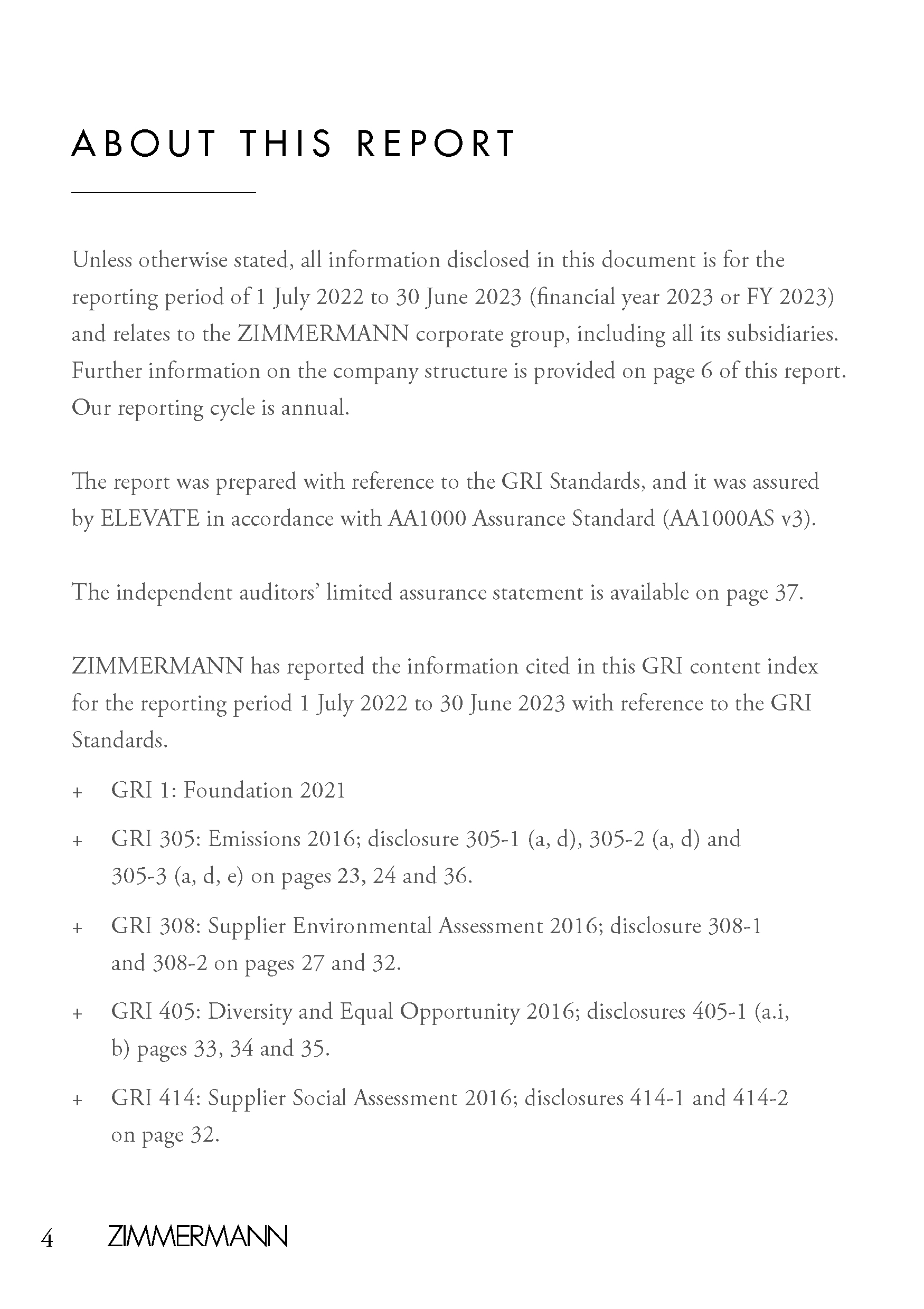 An in-depth report outlining ZIMMERMANNs sustainability progress for 2022.