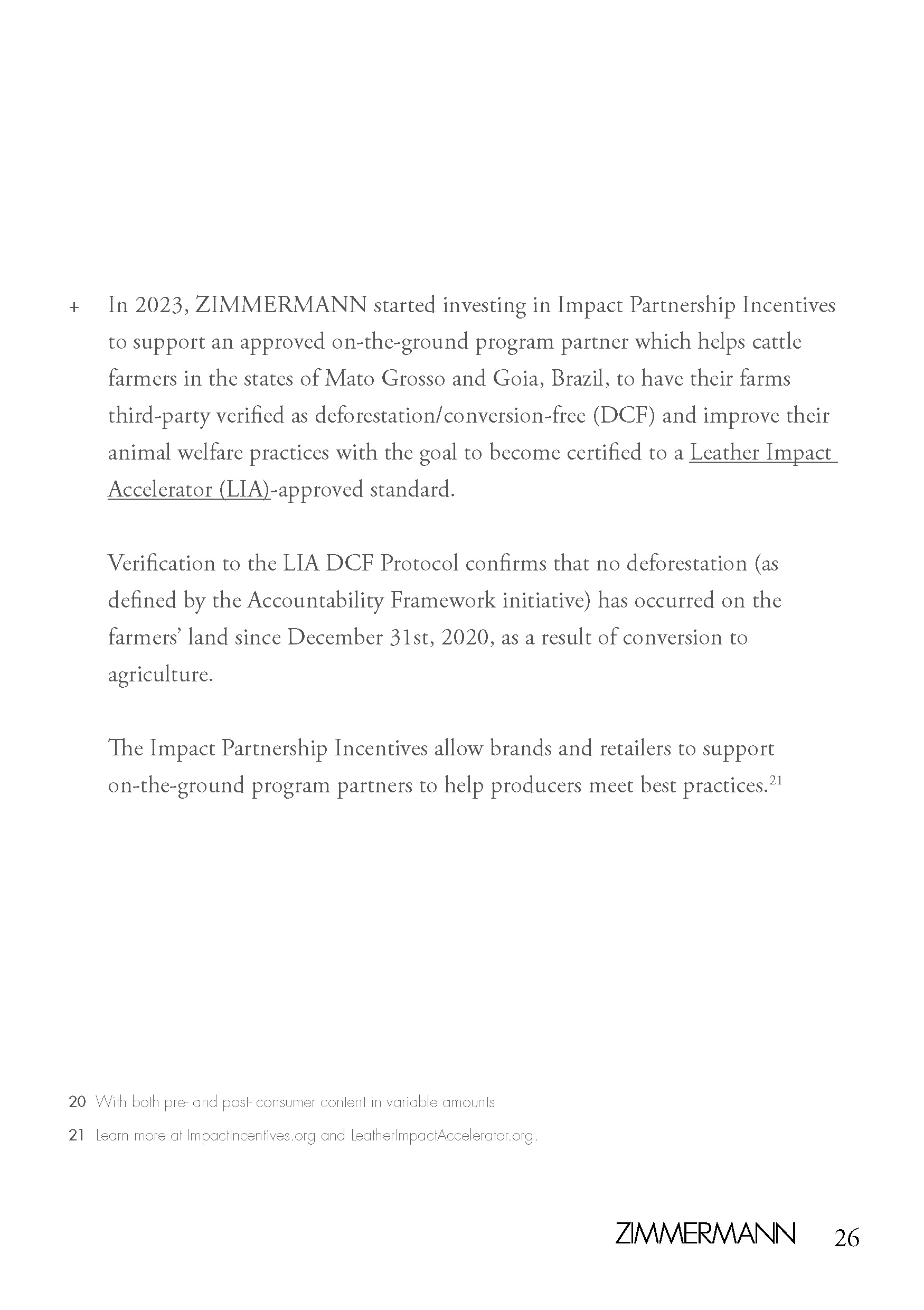 An in-depth report outlining ZIMMERMANNs sustainability progress for 2022.