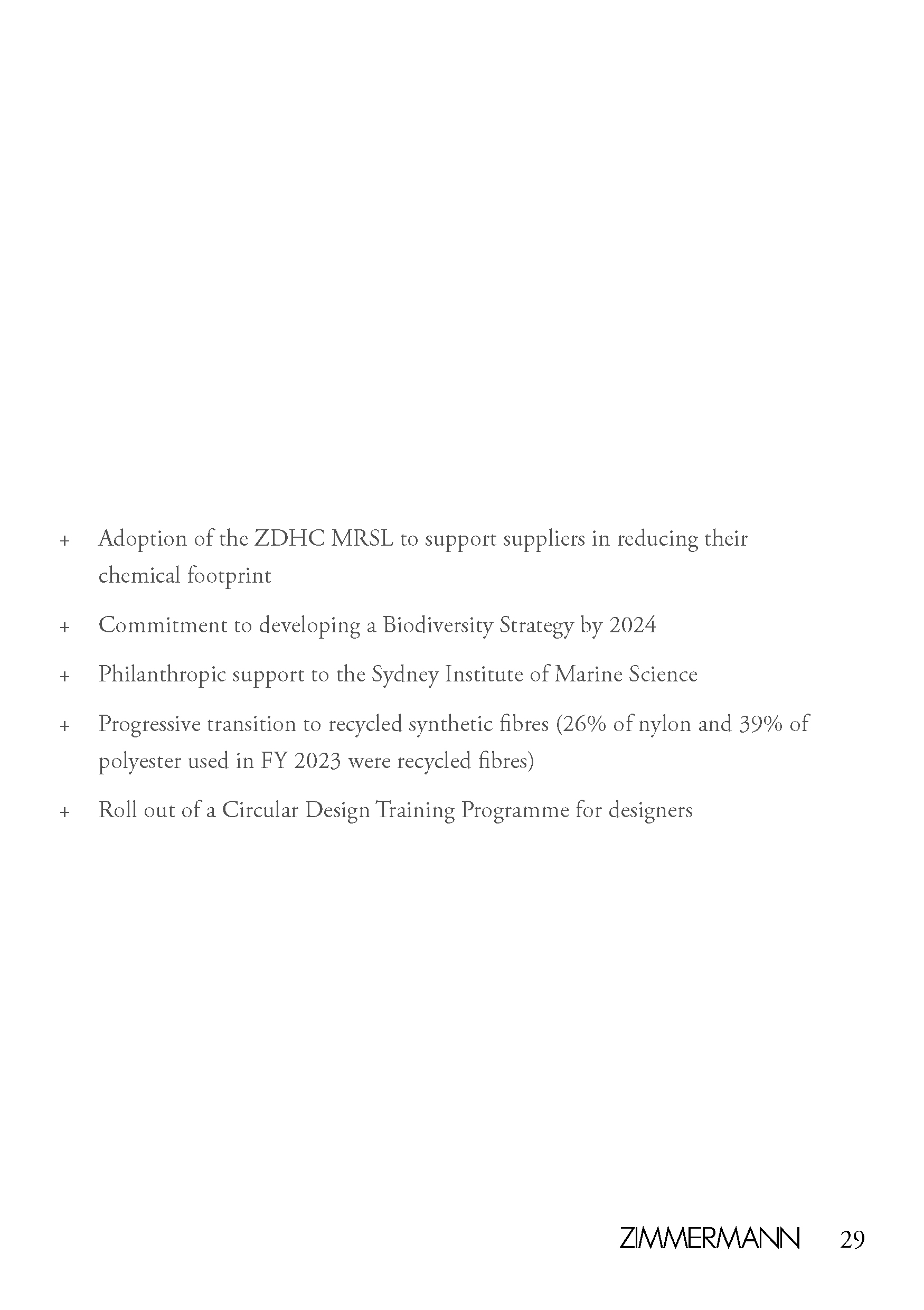 An in-depth report outlining ZIMMERMANNs sustainability progress for 2022.