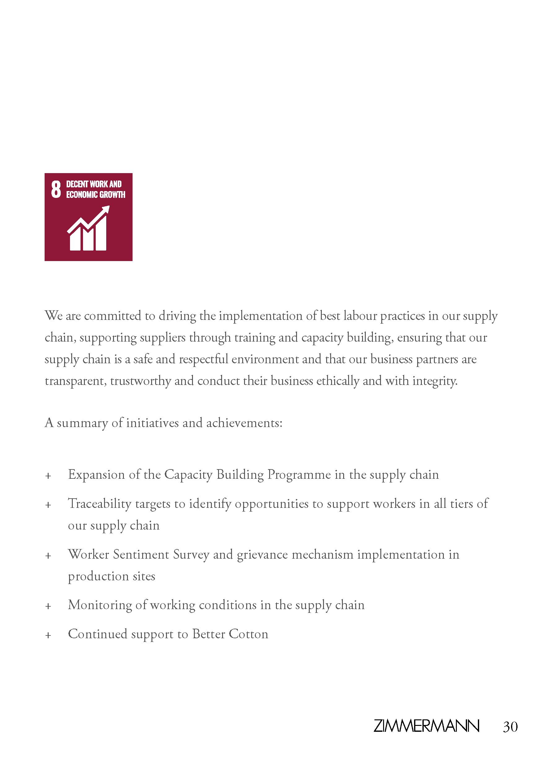 An in-depth report outlining ZIMMERMANNs sustainability progress for 2022.