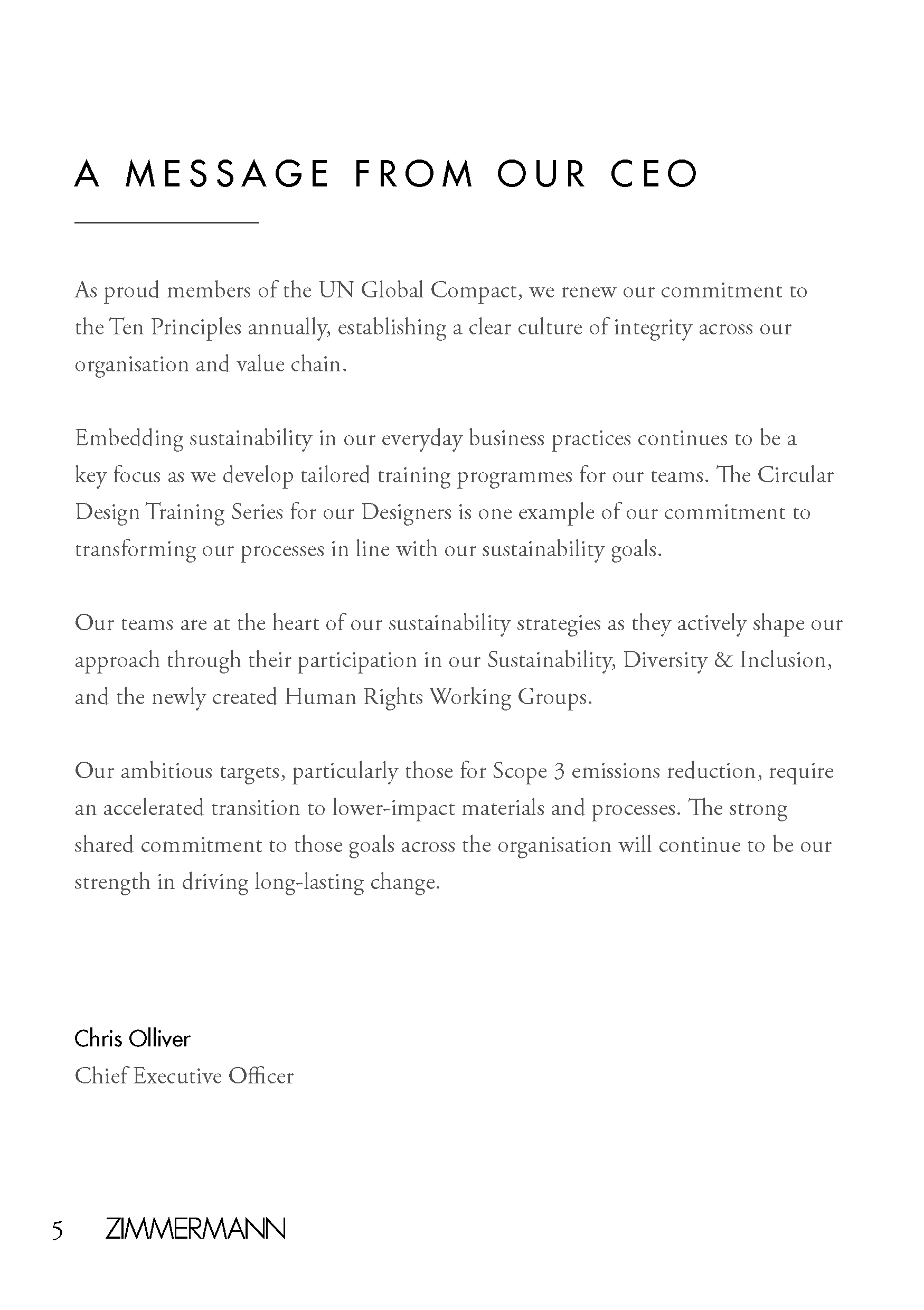 An in-depth report outlining ZIMMERMANNs sustainability progress for 2022.