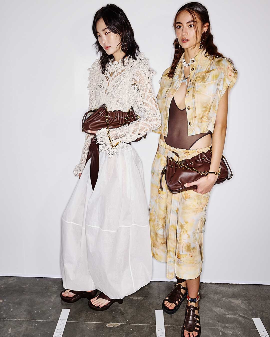 Hyun in look 12 and Daniela in look 18  