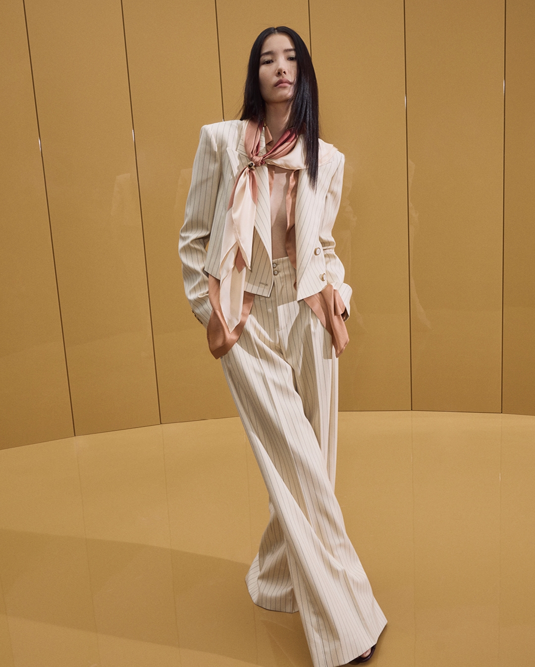 Houjing in look 11 